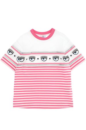 T-shirt rigata in cotone CHIARA FERRAGNI | 59961390429942